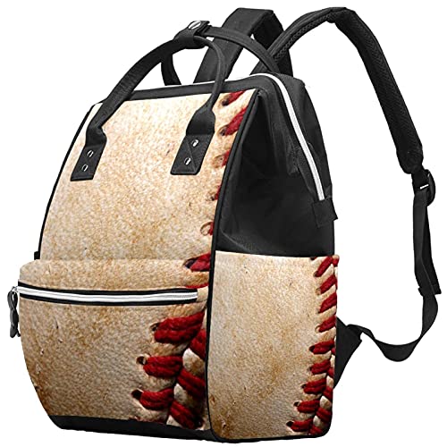 Бејзбол Спорт Торба За Пелени Торби За Мумии Ранец Со Голем Капацитет Торба За Пелени За Нега На Бебиња