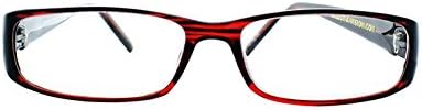 САВ Очила Женска Викторија Клајн 7021 Деми Правоаголни Очила За Читање, 27 мм + 1,75