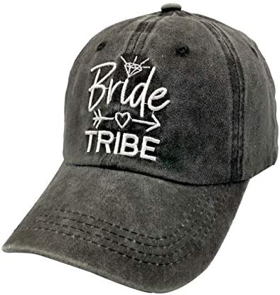 Labенска капа за невестата на LOKIDVE, везена вознемирена племе бејзбол капа за свадбена забава