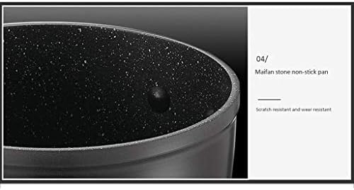 UXZDX Црна Млечна Тава,Нелеплив Сос Тава Супа Тенџере Слој Дома Мултифункционален Супа Тенџере Задебелување Големина Прибор ,22cm