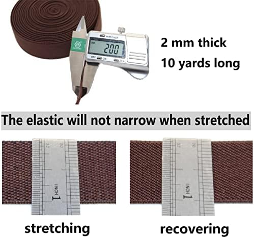 Шиење еластичен опсег 1-инчен од 10-двор со двојна двојна ткаени еластична еластична