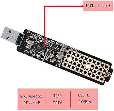 Qphone12 M. 2 ДО USB Адаптер, USB3. 1 До M. 2 NVME Хард Диск Комплет NGFF PCI-E Протокол, Компатибилен Со NVMe M Клучни SSD &засилувач;