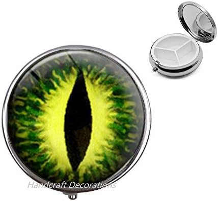 Зелен И Жолт Накит За Очи-Очното Јаболко-Зелена Кутија За Апчиња За Очи-Накит За Очи-Зелена Кутија За Апчиња За Очи, идеја За