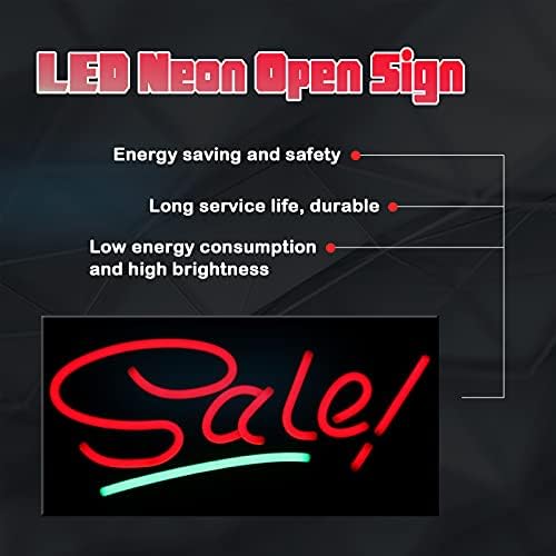 LED знак за продажба на Qsum, Продажба на неонски знак 19x10 инчи заштеда на енергија за заштеда на енергија и светли бои за продажба на