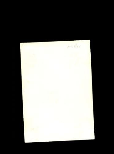 Бил Милер потпиша гроздобер во оригиналниот 3x5 фото -автограм во 1950 година Newујорк Јанкис