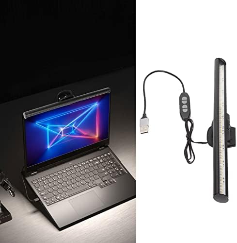 DIYEINI лаптоп монитор Светло лента, LED монитор за заштита на очите, LED монитор, ламба за светло на екранот со USB, 3 режими на