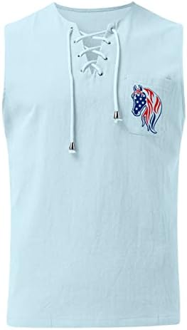 Bmisegm летна машка кошула за пливање машки пролет и летни врвови, обични спортски без ракави, врвни памучни елек за сликање маички