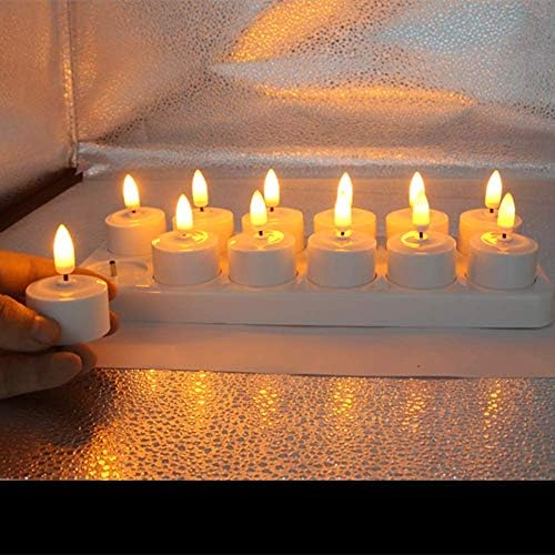 Сет на свеќи за предводени свеќи од Таоке, свеќички што можат да се полнат со светилки со центар за полнење, долг век на траење
