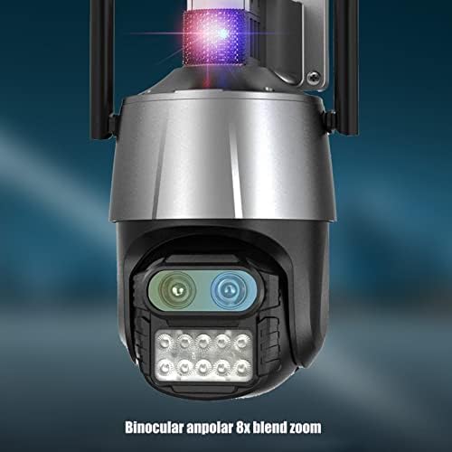 Securityата 2mp HD Безбедносна Камера, Надворешна Безбедносна Камера со Двојни Леќи, HD 360° Ротирачка Водоотпорна Аи Интелигентна Камера