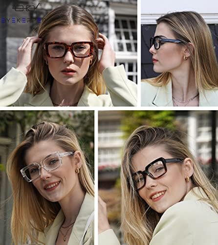 Очила За Очи Заштедете 10% на 5 Пакувања Жени Ретро Преголеми Очила за Читање и 4 Пакувања Преголем Читач на Квадратни Дизајни +2.50