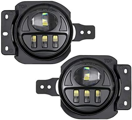 Auxbeam 4 Инчни LED Светла За Магла Замена За Џип Wrangler JL JLU Неограничен Спорт Рубикон Сахара 2018-2022, 4 Инчни Тркалезни Светилки