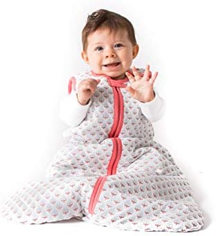 Малабар бебе органски памук ватирана зимска тежина, носено ќебе за спиење за бебиња за новороденчиња, унисекс, совршен, Мајами, екстра голем