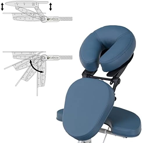 Земјиште преносен стол за масажа пакет вител - преносен, компактен, силен и лесен инк. Носат кутија, коска подлога и каиш