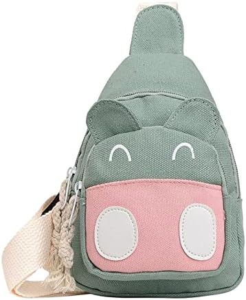 Детска торба за гласник модерен цртан филм симпатична светлина на отворено и разноврсна удобна торба за градите, симпатични торбички торби