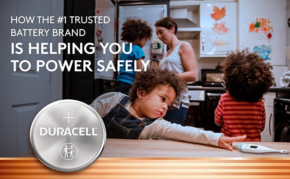 DURACELL CR2032 3v Литиумска Батерија, Карактеристики За Безбедност На Децата, 12 Брои Пакет, Литиум Монета Батерија За Клуч Фоб,