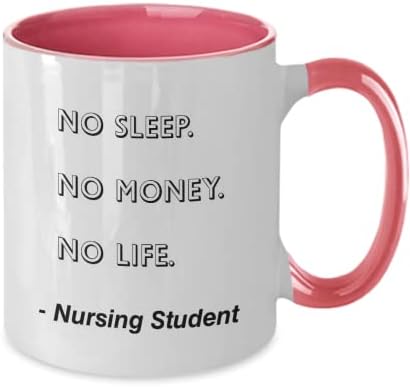 Медицински Сестри Студент Кригла Нема Спиење. Нема Пари. Нема Живот. Старечки Студент Смешни Подарок Идеја За Старечки Студент