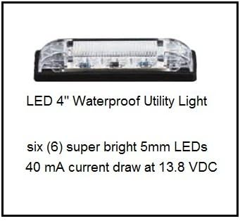 LED Бар Лесен - Тешки, Отпорни На Вода 12 Волти DC LED Учтивост погодност светилка, 4 Должина