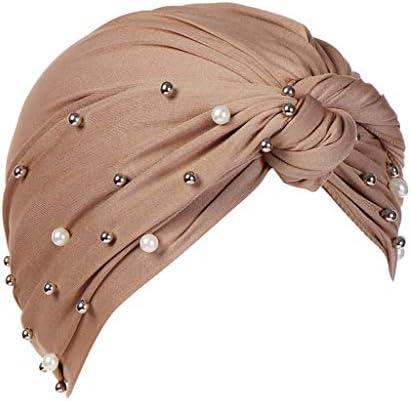 Муслимански карцином хемо -бени турбан капи за коса губење капи, вести од кабината капа, берет капи, жени бисери брадавици Индија