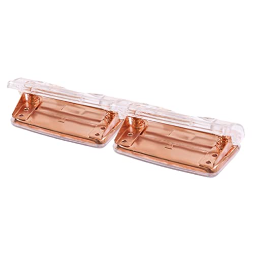 Operitacx 10 парчиња дупка удар од розово злато степлер пластични замрзнати ножици