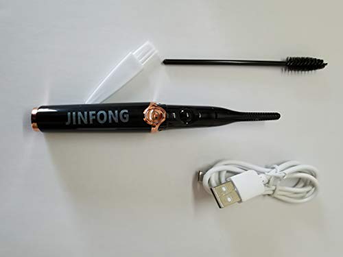 Комбини за трепки од Jinинфонг, 2 во 1 загреан виткач на трепките, USB -фитлер на електричен трепки за полнење со USB