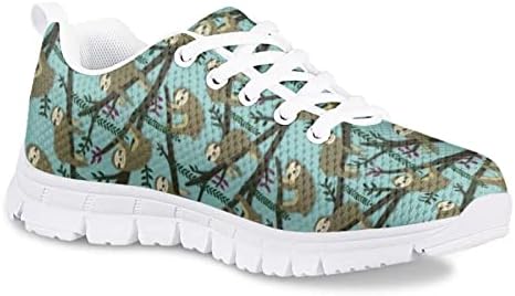 AfPanqZ Unisex Kids Sneakers Casual Lace up Водење чевли Обучувачи за мрежни патики со лесни спортски чевли со големина 28-34