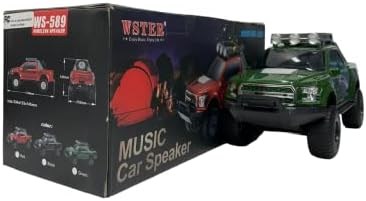 Звучен хит - преносен звучник за форма на камион со гласен стерео бас бас. Патување, отворен, Bluetooth звучник со вграден микрофон.