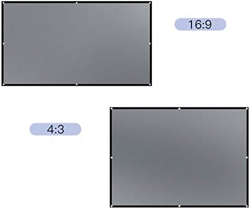 Cxdtbh преклопување на проекторот завеса полиестер мека едноставна завеса за преклопување филм за завеси за завеси дома, отворено анти-лесен