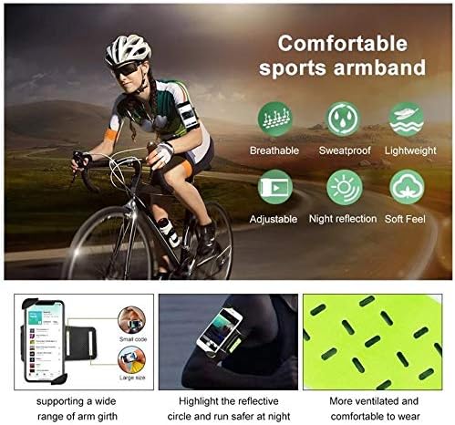 Фолч за Samsung Galaxy S8 - FlexSport Armband, прилагодлива амбалажа за тренинг и трчање за Samsung Galaxy S8 - Stark Green