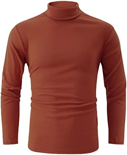 jonivey mens basic turtleneck долга ракав цврста обична плетена маица врвови за пулвер