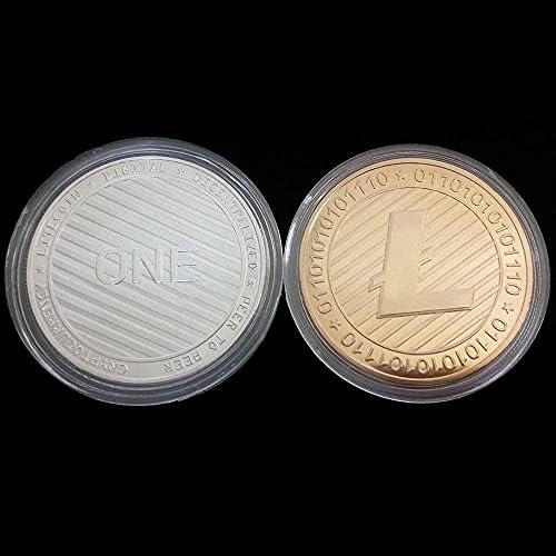 Предизвик Монета Litecoin Монета Рајт Виртуелна Комеморативна Монета Litecoin Монета Комеморативен Медал Реплика Занаети Колекција