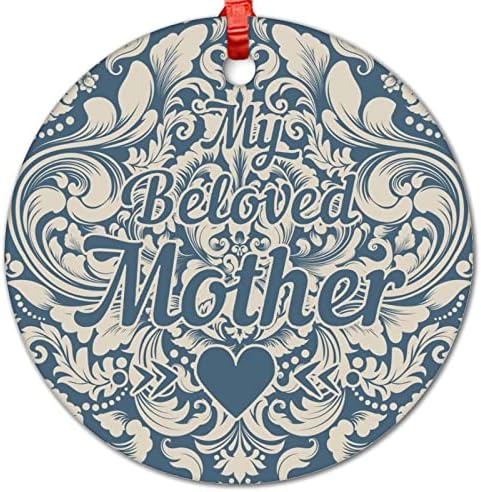 Среќен ден на мајките Денот на цветниот венец украси керамика што висат украси Мајки Ден подарок декор виси украси за декор за празници