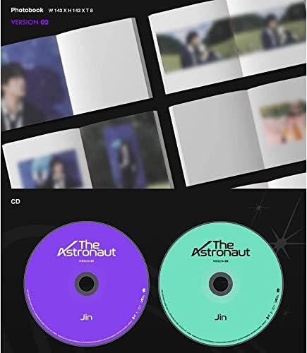 BTS Jin Astrast Astant Astarent Aspostion Snance верзија+Kpop Premium Mask+Extra Photocard
