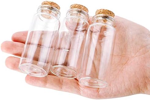 Кингрол 70 пакет 30мл Плута Стоперс стаклени шишиња, посакувајќи шишиња со персонализирани ознаки за етикети и жици, мини шише