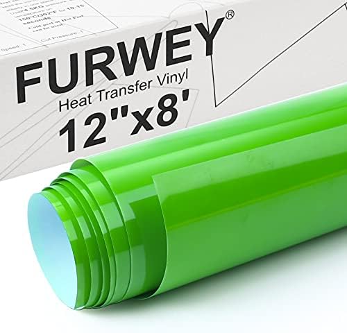 Furwey HTV железо на винил пренесување на топлина винил 12in x 8ft ролни