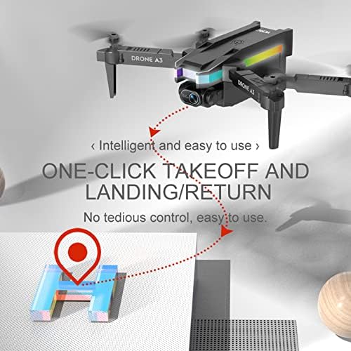 Ветикима беспилотни летала со камера за возрасни, мини дрон со двоен 4K HD FPV камера далечински управувач со авиони со надморска височина