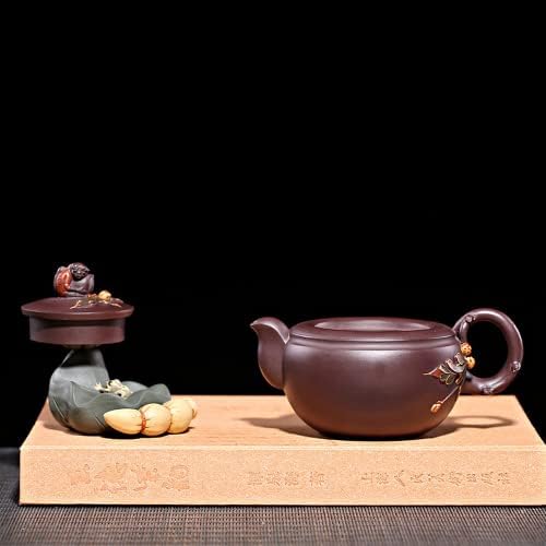 Xialon 8.2cm Виолетова глина лотос семе од тенџере за садови чај чај церемонија на чај Зен креативни украси