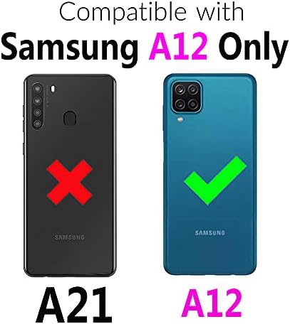 Компатибилен Со Samsung Galaxy A12/M12 Паричник Случај Crossbody Ремен За Рамо Држач За Картички Мултифункционален 2in 1 Одвојлив Магнетски Мобилен