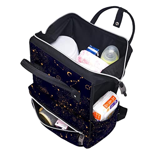 Соѕвездие Галакси Торба За Торби За Пелени Ранец За Мумии Торба За Пелени Со Голем Капацитет Нега Патна Торба За Нега На Бебиња