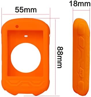 Chooee 4D силиконски заштитен капак случај за Garmin Работ 830 Со Заштитник На Екранот Портокал