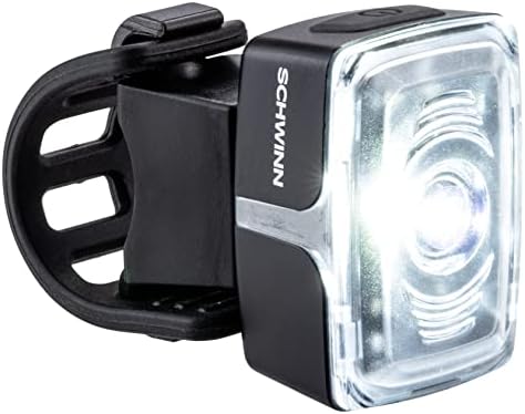 Schwinn LED LED велосипед светло светло и сет на додатоци за осветлување, USB полнење, растојание од 75 стапала на зракот