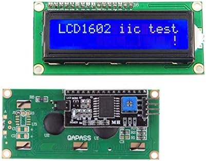 Noyito 1602 16x2 LCD модул штит сино задно осветлување со сериски интерфејс на возачот IIC I2C за UNO R3 MEGA2560