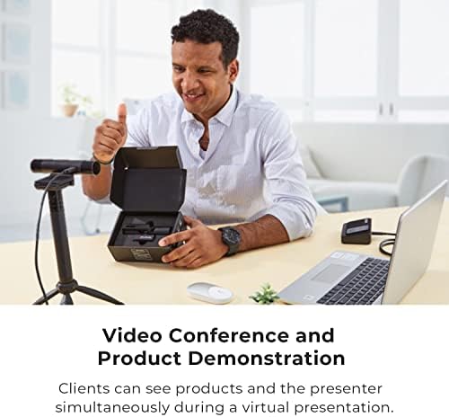 Avermedia PW313D DualCam, 2-во-1 веб-камера за далечинско учење, состаноци за конференции и хостинг, 2 автоматски фотоапарати и мики,