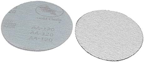 X-Ree 4 DIA полирање тркалезно суво абразивно пескарење шкурка со листови од 120 решетки 50 парчиња (4 '' dia pulido redondo