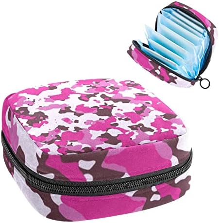 Санитарна торба за складирање на салфетки, торбичка за подлога, торбичка за подлога, мала торба за шминка, апстрактна розова графити