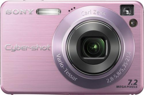 Sony CyberShot DSCW120/P 7.2MP дигитална камера со 4x оптички зум со супер стабилен шут
