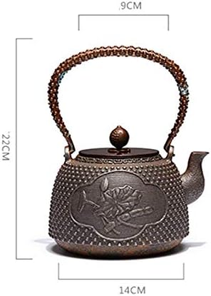 Леано железо чај од леано железо што прави железо тенџере со голем капацитет кунг фу чај церемонија на чај, lsxysp, леано железо, 22x14x9cm