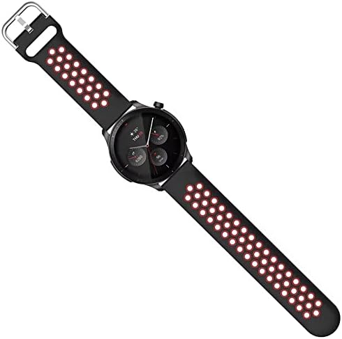 Ipartsonline Sport Band компатибилен за Amamfit GTR 4/GTR 3 PRO/GTR 3/GTR 2E/GTR 2/GTR 47mm SmartWatch 22mm Силиконски часовник за замена