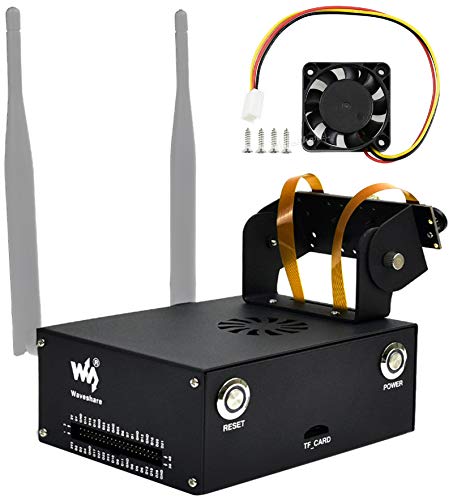 Caseејтсон Нано Метал кутија со 5V ладење вентилатор компатибилен со комплет за развивачи на etsетсон Нано Б01, со ресетирање на држачот