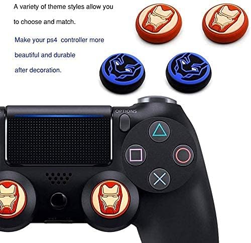 Силиконски стапчиња за палецот зафаќаат аналогно капаче за џојстик за PS5 PS4 PS3 PS2 Xbox 360 Xbox One Controller замена