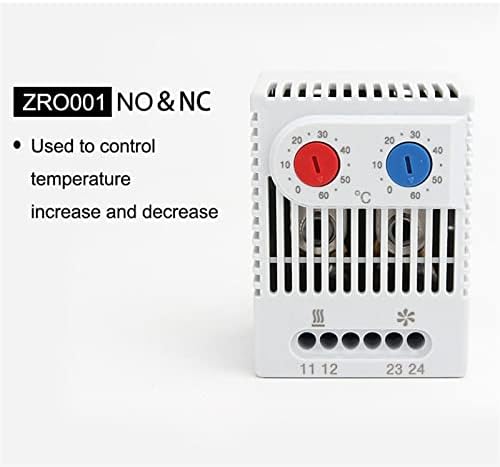 1 парчиња кабинет мини термостат KTO011 KTS011 ZRO011 Нормално отворен/нормално затворен компактен механички контролер на температурата